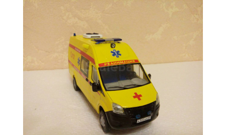 СКОРАЯ МЕДИЦИНСКАЯ ПОМОЩЬ НА БАЗЕ GAZEL NEXT, масштабная модель, ГАЗ, 1:43, 1/43