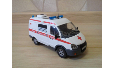 СКОРАЯ МЕДИЦИНСКАЯ ПОМОЩЬ НА БАЗЕ ГАЗЕЛЬ СОБОЛЬ, масштабная модель, scale43