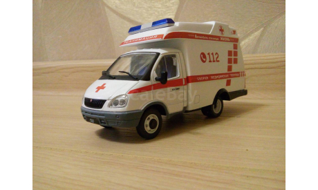 СКОРАЯ МЕДИЦИНСКАЯ ПОМОЩЬ НА БАЗЕ GAZEL, масштабная модель, ГАЗ, 1:43, 1/43