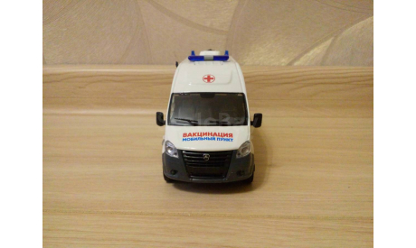 СКОРАЯ МЕДИЦИНСКАЯ ПОМОЩЬ НА БАЗЕ GAZEL NEXT ., масштабная модель, ГАЗ, 1:43, 1/43