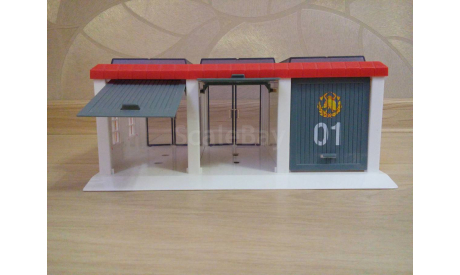 БОКСЫ ПОЖАРНОГО ДЕПО, элементы для диорам, 1:43, 1/43