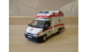 СКОРАЯ МЕДИЦИНСКАЯ ПОМОЩЬ НА БАЗЕ FORD TRANSIT., масштабная модель, 1:43, 1/43