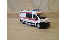 СКОРАЯ МЕДИЦИНСКАЯ ПОМОЩЬ НА БАЗЕ FIAT DUCATO, масштабная модель, 1:43, 1/43