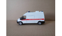 СКОРАЯ МЕДИЦИНСКАЯ ПОМОЩЬ НА БАЗЕ FORD TRANSIT, масштабная модель, scale43