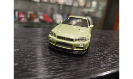 Nissan skyline GT-R ( BNR 34)  v- spec2 nismo1/43, масштабная модель, Hot wheels matell, scale43