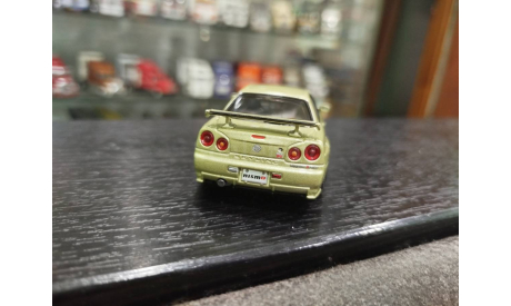 Nissan skyline GT-R ( BNR 34)  v- spec2 nismo1/43, масштабная модель, Hot wheels matell, scale43