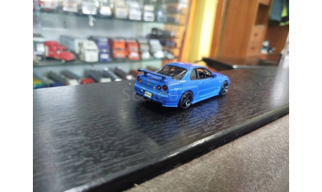 Nissan Skyline GT- R ( BNR-34)   V- spec2 Nur  1/43, масштабная модель, Hot wheels, scale43