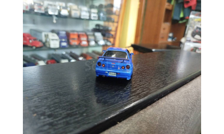 Nissan Skyline GT- R ( BNR-34)   V- spec2 Nur  1/43, масштабная модель, Hot wheels, scale43