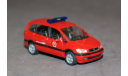 Пожарный автомобиль Opel Zafira Feuerwehr Essen, Германия., масштабная модель, Herpa, 1:87, 1/87