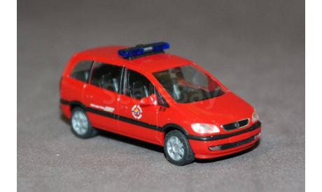 Пожарный автомобиль Opel Zafira Feuerwehr Essen, Германия., масштабная модель, Herpa, 1:87, 1/87