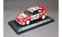 Гоночный автомобиль Toyota Corolla WRC, V. Rossi - C. Cassina, rally Monza, 2004., масштабная модель, Altaya Rally, 1:43, 1/43