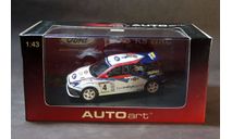 Раллийный автомобиль Ford Focus RS WRC, 2002 год, масштабная модель, Autoart, 1:43, 1/43