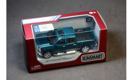 Пикап Chevrolet Silverado, 2014., масштабная модель, Kinsmart, scale48