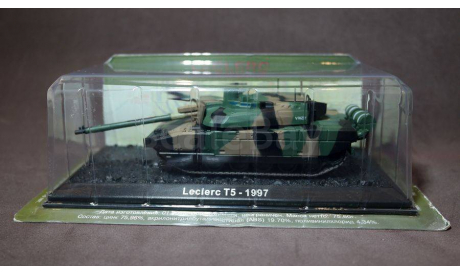 Танк AMX-56 Leclerc T5, 1997, Франция, масштабные модели бронетехники, АМХ, Танки мира, Runsun International ltd, 1:72, 1/72