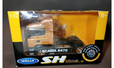 Cедельный тягач Scania R470, масштабная модель, Welly, 1:32, 1/32