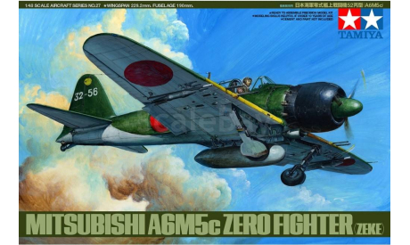 Mitsubishi A6M5c Zero Fighter 1:48, масштабные модели авиации, Nakajima, Tamiya, 1/48