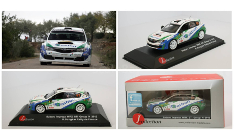 Subaru Impreza STi Rallye de France - Alsace 2012 #61 Sungkar Rifat / Beckwith Scott, масштабная модель, J-Collection, scale43