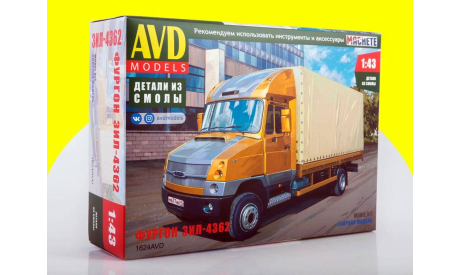 ЗИЛ 4362 фургон  1624AVD, сборная модель автомобиля, scale43, AVD Models