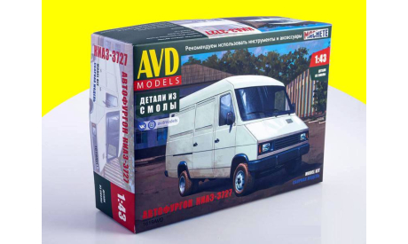 Сборная модель Автофургон КИАЗ-3727 1619AVD, сборная модель автомобиля, AVD Models, Tatra, scale43