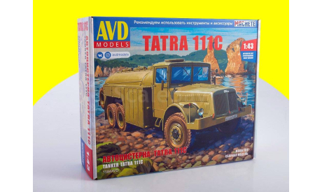 cборная модель Tatra 111C автоцистерна 1584AVD, сборная модель автомобиля, AVD Models, scale43