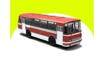 Автобус ЛАЗ 695Н Сангин (Красный с белыми полосами) Demprice, масштабная модель, scale43
