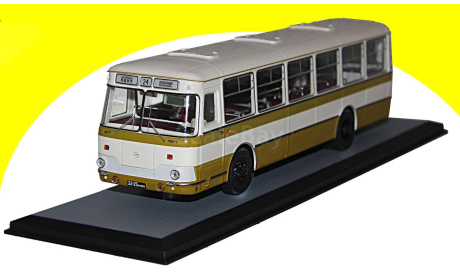 Лиаз-677М оливково-белый. DEMPRICE (лаймово-белый), масштабная модель, scale43, Classicbus