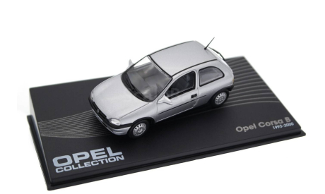Opel Corsa B 1993-2000 серый металлик Opel Collection Altaya, масштабная модель, scale43