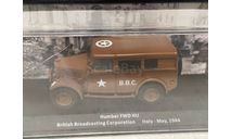 Humber FWD HU British Broadcasting Corporation 1944 BBC Armored car WWII 1/43 танк, масштабная модель, 1:43, Altaya