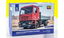 сборная модель КАМАЗ 5315М бортовой грузовик 1694AVD, масштабная модель, AVD Models, scale43