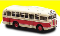 Автобус ЗиС-155 бежево-красный  с номерами и маршрутом ’МОСКВА - КЛИН’, масштабная модель, scale43, Classicbus, ЗИЛ