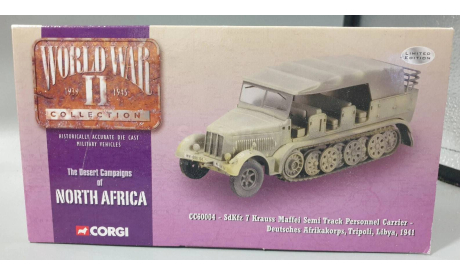 SdKfz 7 Krauss Maffei Afrikakorps 1941 Libya Tracked Vehicle 1:50, масштабные модели бронетехники, Krauss-Maffei, Corgi, scale50
