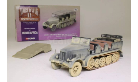 SdKfz 7 Krauss Maffei Afrikakorps 1941 Libya Tracked Vehicle 1:50, масштабные модели бронетехники, Krauss-Maffei, Corgi, scale50