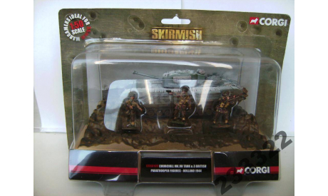 Churcill MK.VII tank s 3 figures 1944 (СORGI)1:50, масштабные модели бронетехники, scale50