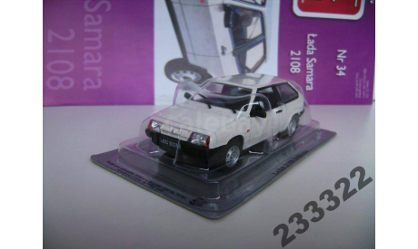 LADA 2108 SAMARA Kultowe auto(Польша) №34 1/43, масштабная модель, DeAgostini-Польша (Kultowe Auta), scale43, ВАЗ