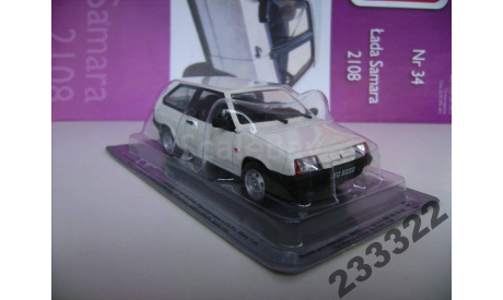 LADA 2108 SAMARA Kultowe auto(Польша) №34 1/43, масштабная модель, DeAgostini-Польша (Kultowe Auta), scale43, ВАЗ