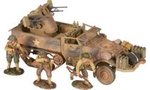 M16 Quad,50 Halftrack s 3 US France 1944(Corgi)1/50, масштабные модели бронетехники, Бронетранспортер М16, scale50