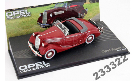 OPEL SUPER 6 1937-1938 (IXO-eaglemoss)1:43, масштабная модель, scale43