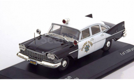 Plymouth Savoy,California Highway Patrol(WhiteBox)143, масштабная модель, 1:43, 1/43