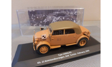 type 1500А kfz.21 kommandeurwagen ( Altaya ) 1/43, масштабная модель, scale43, Steyr