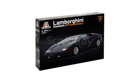 3684 LAMBORGHINI COUNTACH 25th ANNIVERSARY 1:24 Italeri, сборная модель автомобиля, scale24