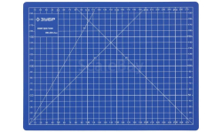 09903 Коврик ЗУБР ’ЭКСПЕРТ’, непрорезаемый, 3мм, цвет  синий, 300х220 мм