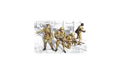 35301 Фигуры, Британская пехота, 1917-1918 icm 1/35, миниатюры, фигуры, scale35