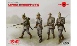35679 Германская пехота (1914 г.), (4 фигуры) icm 1/35