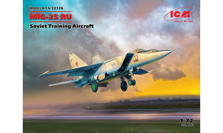 72176 МиГ-25 РУ, Советский учебный самолет 1/72 icm, сборные модели авиации, scale72