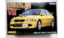 039206 Mitsubishi Lancer Evolution VII GSR 2002 с масками для окон 1:24 Fujimi, сборная модель автомобиля, scale24