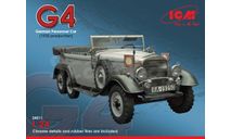 24011 Typ G4 (1935 production), WWII German Personnel Car ICM 1:24, сборные модели бронетехники, танков, бтт, scale24