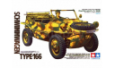 35224 Немецкая амфибия Schwimmwagen Тype166 с 1 фигурой (1:35)TAMIYA, сборные модели бронетехники, танков, бтт, scale35