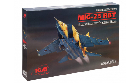 48901 МиГ-25 РБТ Советский самолет-разведчик 1:48 ICM, сборные модели авиации, scale48