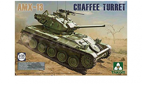 сборная модель  2063 Танк French Light Tank AMX-13 Chaffe Turret in Algerian War (1954-1962) 1:35 TAKOM, сборные модели бронетехники, танков, бтт, scale35
