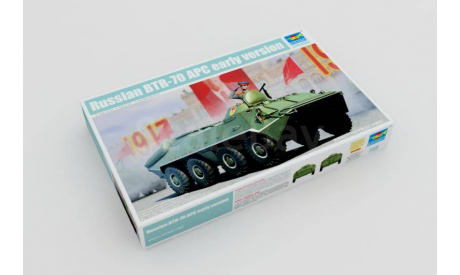 1590 Russian BTR-70 APC early version 1:35 Trumpeter сборная модель, сборные модели бронетехники, танков, бтт, scale35